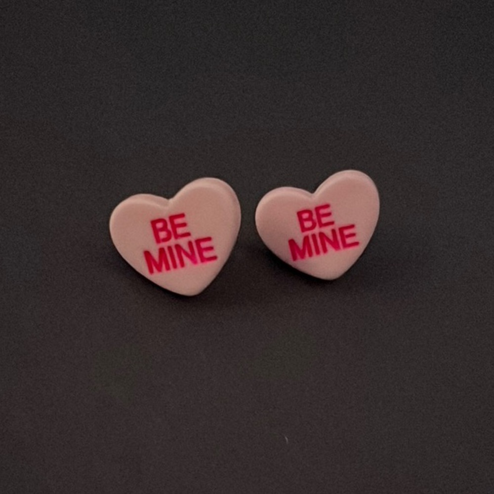 Heart Shaped 'Be Mine' Earrings